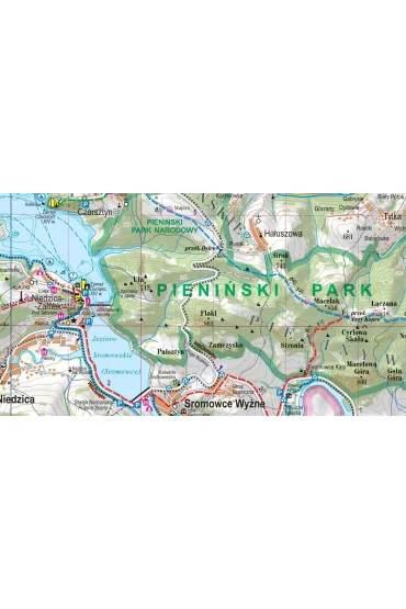 Gorce i Pieniny mapa turystyczna 1:50 000 foliowana 2023