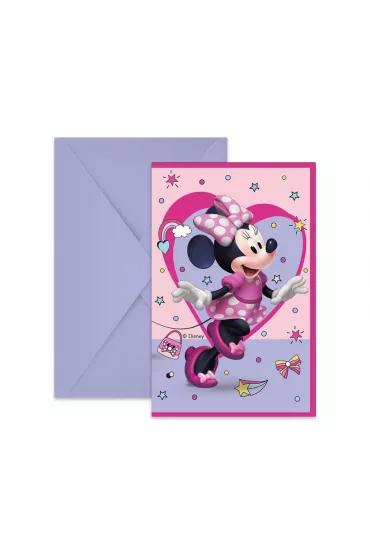 Godan Zaproszenia Myszka Minnie Junior 6 szt.