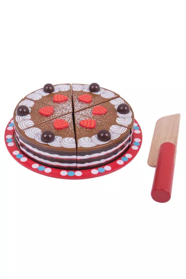 Tort czekoladowy - zabawka drewniana Bigjigs Toys