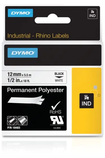 Ta�ma Dymo bia�a 12mm S0718210