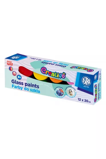 Farby do szk�a Astra Creativo 12x20 ml