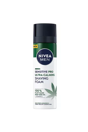 Nivea Men Sensitive Pro Ultra-Calming Shaving Foam pianka do golenia z olejem z nasion konopnych 200 ml