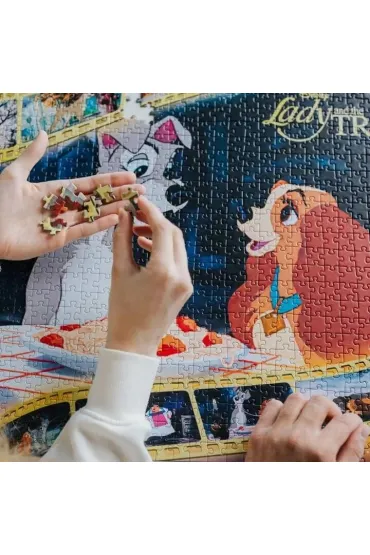 Puzzle 1000 el. Zakochany Kundel Trefl