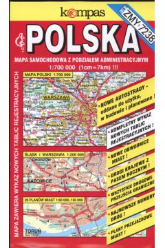 Mapa samochodowa Polski