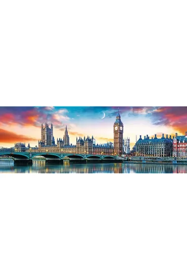 Puzzle panoramiczne 500 el. Big Ben i Pa�ac Westminsterski, Londyn Trefl