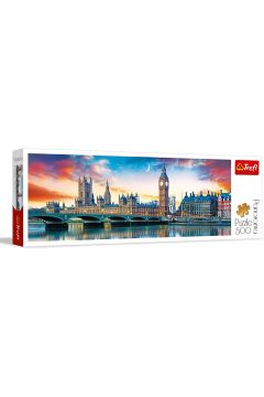 Puzzle panoramiczne 500 el. Big Ben i Paac Westminsterski, Londyn Trefl