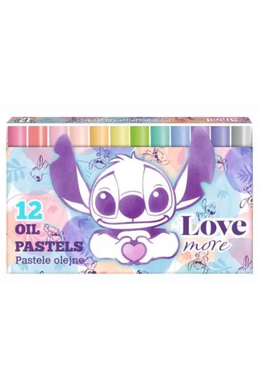 CoolPack Pastele olejne Disney Fashion Stitch Pastel 12 kolor�w