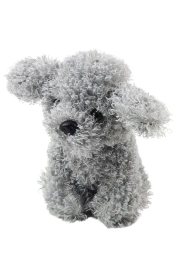 Pudel miniaturowy pluszowy szary 20cm LeanToys