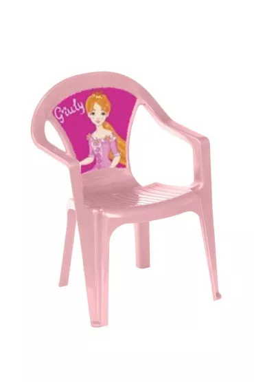Krzese�ko plastikowe pastel r�owy 3Toysm