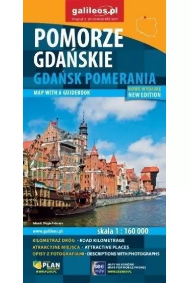 Pomorze gda�skie. Mapa z przewodnikiem w skali 1:160 000 (wersja polsko-angielska)