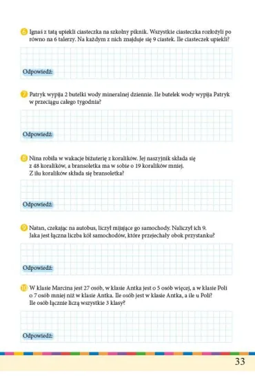 Id� do szko�y. Matematyka. Klasa 3. Karty pracy z zadaniami - Monika Wilig�rska