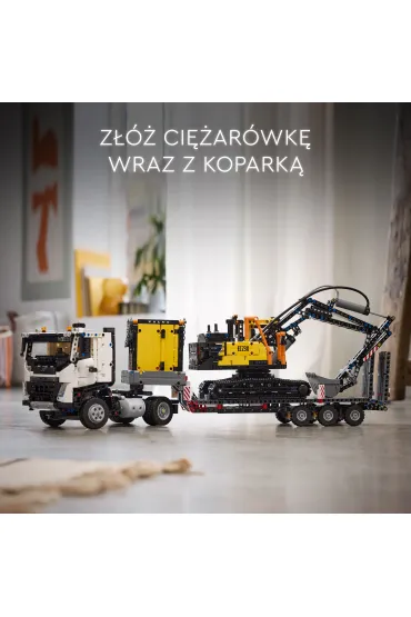 LEGO Technic Ci�ar�wka Volvo FMX i koparka EC230 Electric 42175