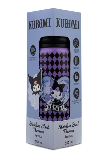 Patio Bidon 550ml metalowy termos Kuromi