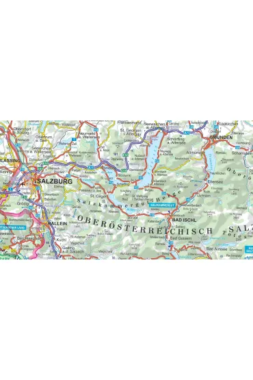 Austria mapa samochodowa 1:500 000 laminat 2025