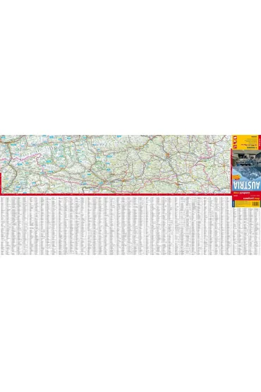 Austria mapa samochodowa 1:500 000 laminat 2025