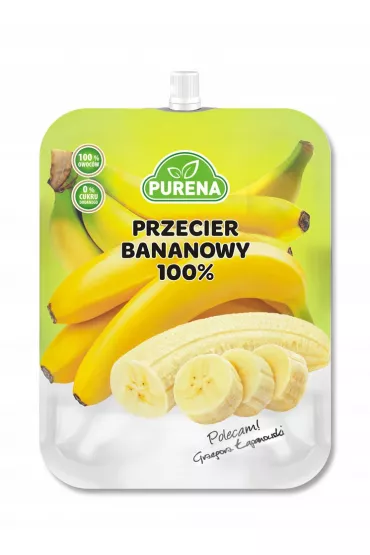 Purena Pulpa Przecier bananowy 100% 350 g