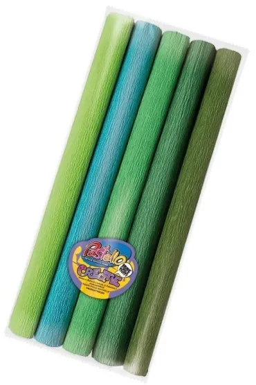 Alfa Pastello Bibu�a mini 25x200cm odcieni zielonych 5 kolor�w
