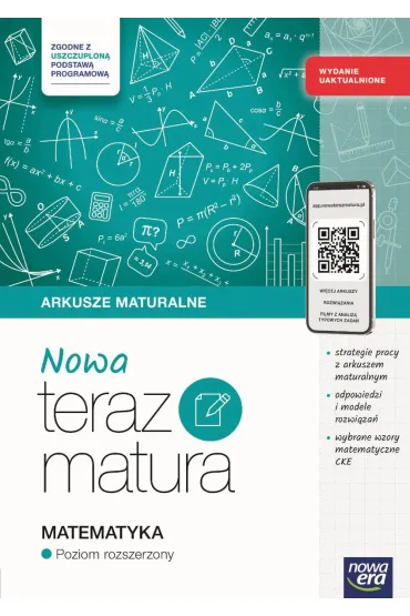 NOWA Teraz matura. Matematyka. Arkusze maturalne z materia�ami cyfrowymi. Poziom rozszerzony. Wydanie uaktualnione