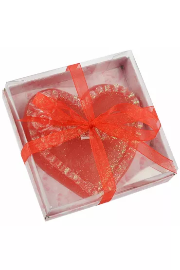 Arpex �wieca dekoracyjna Serce Walentynki 11x11cm