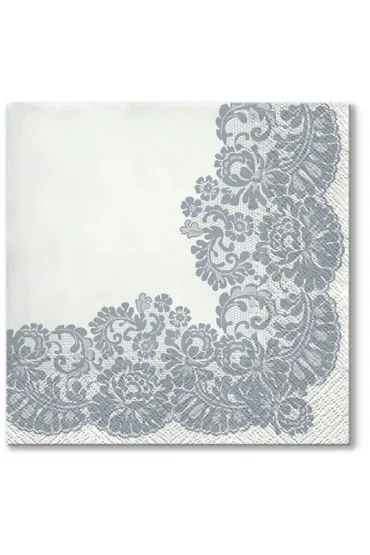 Paw Serwetki 33x33 Lacy frame SIlver TL702608