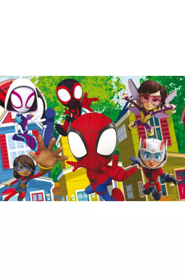 Puzzle dwustronne 24 el. PLUS Spidey It`s a Team Lisciani