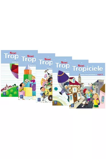 Nowi Tropiciele. Edukacja wczesnoszkolna. Karty �wicze�. Cz�� 1-5. Klasa 1