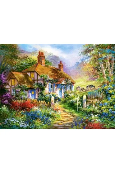 Puzzle 3000 el. Forest Cottage Castorland