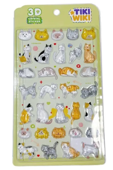 Kiddisvit Naklejki 3D Crystal Kotki