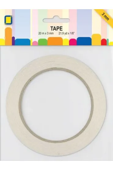 Jeje Ta�ma dwustronna 3mm x 20m bia�a Extra Sticky