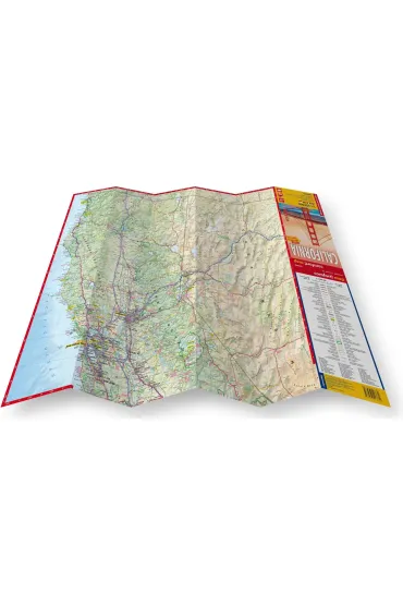 California road and tourist map 1:1 250 000 (ANG) laminat 2025