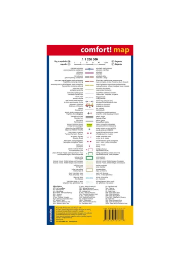 California road and tourist map 1:1 250 000 (ANG) laminat 2025