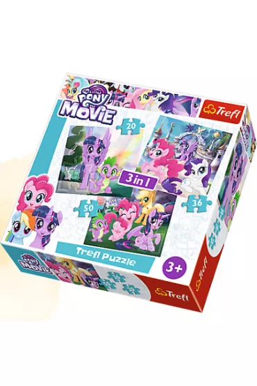 Puzzle 3w1 (20+36+50 el.) Magia przyja�ni Trefl