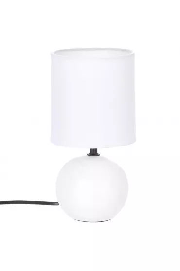 Atmosphera Lampka stoowa Timeo Biaa Matowa 25 cm