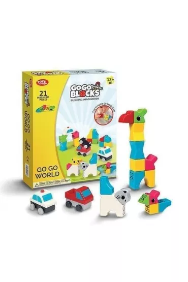 Klocki magnetyczne GO GO 21el