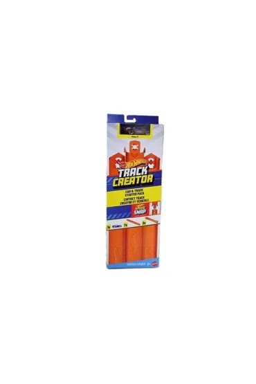 Hot Wheels. Zestaw tor�w - elastyczne, proste + autko Mattel