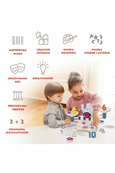 Zabawka edukacyjna G�odny Mi� Waga szalkowa Montessori - 36 m+ Top Bright