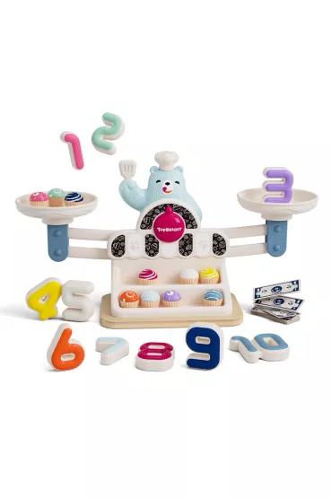 Zabawka edukacyjna G�odny Mi� Waga szalkowa Montessori - 36 m+ Top Bright