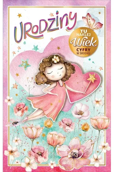 AbCard Kartka okoliczno�ciowa Urodziny (wymienne cyfry)