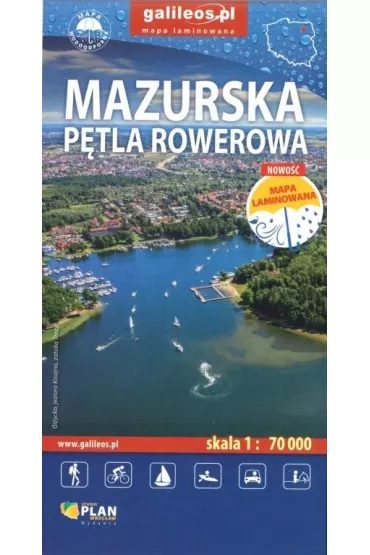 Mazurska P�tla Rowerowa 1: 70 000 - mapa laminowana