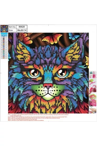 Centrum Mozaika diamentowa - Cat 30x30cm
