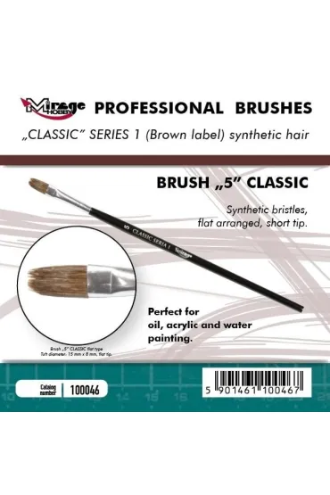 P�dzelek p�aski high quality classic rozm 5