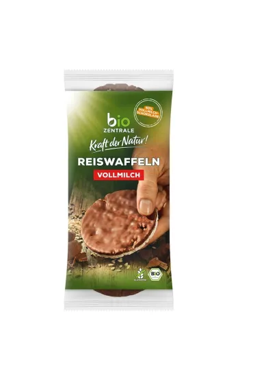 Bio-Zentrale Wafle ry�owe z mleczn� czekolad� bezglutenowe 100 g Bio