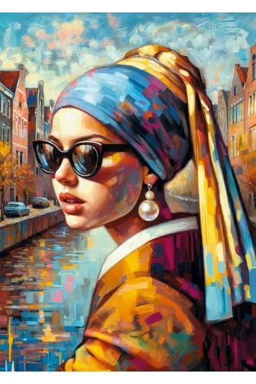 Puzzle 1000 el. Girl with a Pearl CherryPazzi
