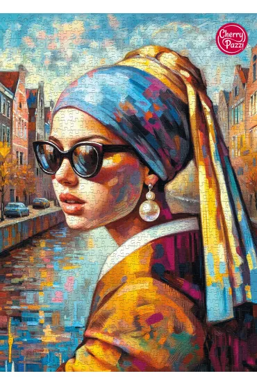 Puzzle 1000 el. Girl with a Pearl CherryPazzi