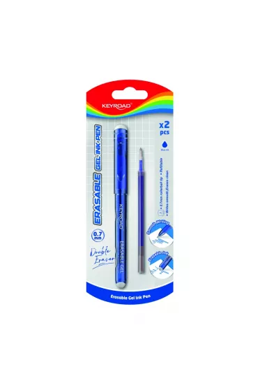 Keyroad D�ugopis wymazywalny niebieski 0,7 mm