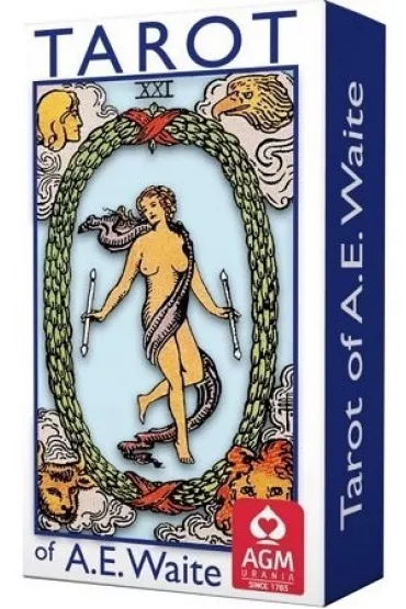 Tarot of Rider A.E. Waite Mini, niebieska edycja