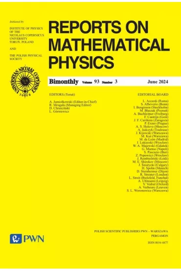 Reports on Mathematical Physics 93/3 2024