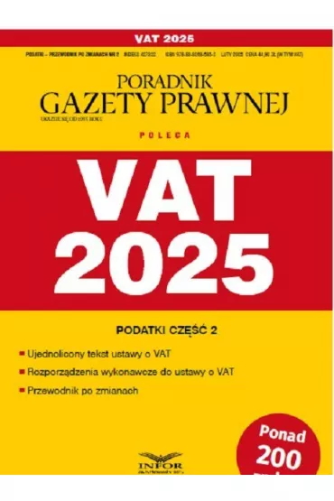 VAT 2025 Podatki Przewodnik po zmianach 2/2025
