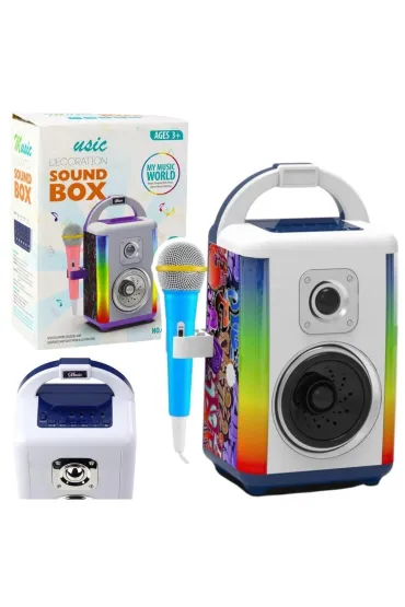 LeanToys Zestaw muzyczny Sound Box nagrywanie led