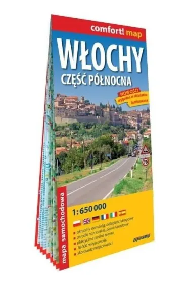 Comfort!map W�ochy cz. p�nocna 1:650 000
